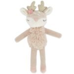 Bieco Kuscheltier Reh Ella mit Rassel | Baby Kuscheltier ab 0 Monate Stofftier Baby Plüschtier Reh