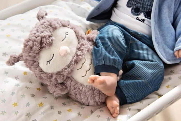 Steiff Kuscheltier Ollie Eule, Süßes Stofftier, Jungen, Mädchen & Babys ab 0 Monaten, Friends, Plüschtierm, Beige – Bild 2